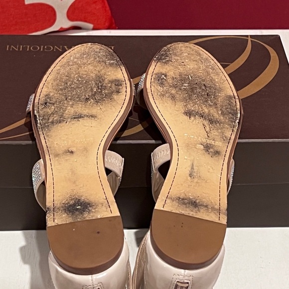 Enzo Angiolini Women’s “Eapersuit” Silver Rhinestone Sandals - Picture 8 of 9